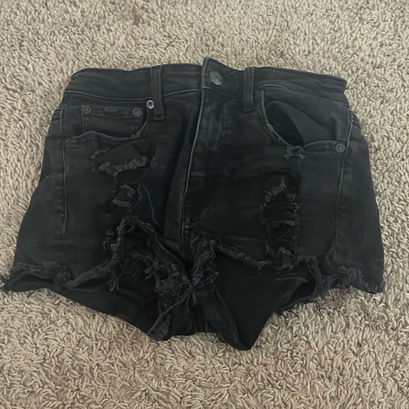 Black Aeropostale Jean Shorts - Picture 1 of 1